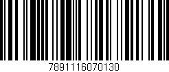 Código de barras (EAN, GTIN, SKU, ISBN): '7891116070130'