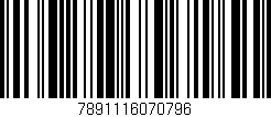 Código de barras (EAN, GTIN, SKU, ISBN): '7891116070796'