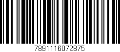 Código de barras (EAN, GTIN, SKU, ISBN): '7891116072875'