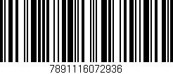 Código de barras (EAN, GTIN, SKU, ISBN): '7891116072936'