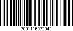 Código de barras (EAN, GTIN, SKU, ISBN): '7891116072943'