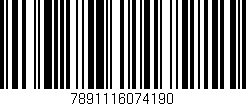 Código de barras (EAN, GTIN, SKU, ISBN): '7891116074190'