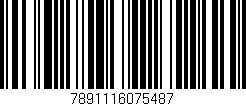 Código de barras (EAN, GTIN, SKU, ISBN): '7891116075487'