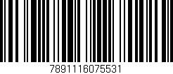 Código de barras (EAN, GTIN, SKU, ISBN): '7891116075531'