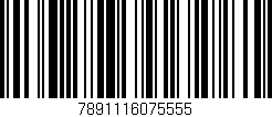 Código de barras (EAN, GTIN, SKU, ISBN): '7891116075555'
