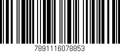 Código de barras (EAN, GTIN, SKU, ISBN): '7891116078853'