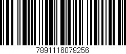 Código de barras (EAN, GTIN, SKU, ISBN): '7891116079256'
