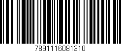 Código de barras (EAN, GTIN, SKU, ISBN): '7891116081310'