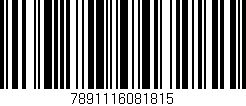 Código de barras (EAN, GTIN, SKU, ISBN): '7891116081815'