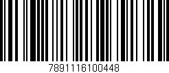 Código de barras (EAN, GTIN, SKU, ISBN): '7891116100448'