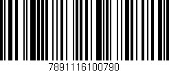Código de barras (EAN, GTIN, SKU, ISBN): '7891116100790'