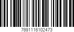 Código de barras (EAN, GTIN, SKU, ISBN): '7891116102473'