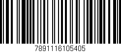 Código de barras (EAN, GTIN, SKU, ISBN): '7891116105405'