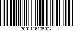 Código de barras (EAN, GTIN, SKU, ISBN): '7891116105924'