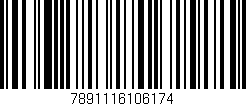 Código de barras (EAN, GTIN, SKU, ISBN): '7891116106174'