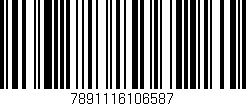 Código de barras (EAN, GTIN, SKU, ISBN): '7891116106587'