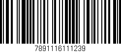 Código de barras (EAN, GTIN, SKU, ISBN): '7891116111239'