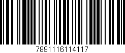 Código de barras (EAN, GTIN, SKU, ISBN): '7891116114117'
