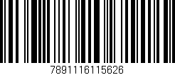 Código de barras (EAN, GTIN, SKU, ISBN): '7891116115626'