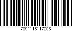 Código de barras (EAN, GTIN, SKU, ISBN): '7891116117286'