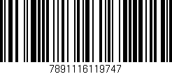 Código de barras (EAN, GTIN, SKU, ISBN): '7891116119747'