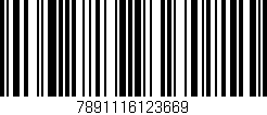 Código de barras (EAN, GTIN, SKU, ISBN): '7891116123669'