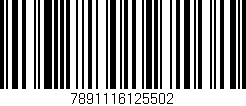 Código de barras (EAN, GTIN, SKU, ISBN): '7891116125502'