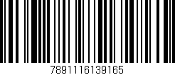 Código de barras (EAN, GTIN, SKU, ISBN): '7891116139165'