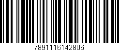 Código de barras (EAN, GTIN, SKU, ISBN): '7891116142806'