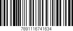 Código de barras (EAN, GTIN, SKU, ISBN): '7891116741634'
