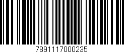 Código de barras (EAN, GTIN, SKU, ISBN): '7891117000235'