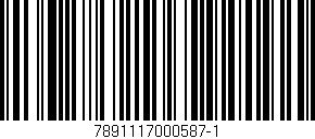 Código de barras (EAN, GTIN, SKU, ISBN): '7891117000587-1'