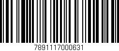 Código de barras (EAN, GTIN, SKU, ISBN): '7891117000631'