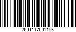 Código de barras (EAN, GTIN, SKU, ISBN): '7891117001195'