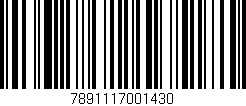 Código de barras (EAN, GTIN, SKU, ISBN): '7891117001430'