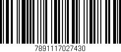 Código de barras (EAN, GTIN, SKU, ISBN): '7891117027430'