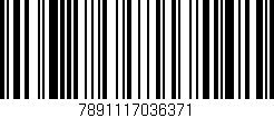 Código de barras (EAN, GTIN, SKU, ISBN): '7891117036371'