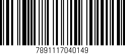 Código de barras (EAN, GTIN, SKU, ISBN): '7891117040149'