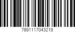 Código de barras (EAN, GTIN, SKU, ISBN): '7891117043218'
