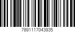 Código de barras (EAN, GTIN, SKU, ISBN): '7891117043935'