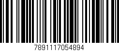 Código de barras (EAN, GTIN, SKU, ISBN): '7891117054894'