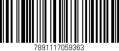Código de barras (EAN, GTIN, SKU, ISBN): '7891117059363'