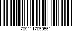 Código de barras (EAN, GTIN, SKU, ISBN): '7891117059561'