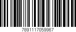 Código de barras (EAN, GTIN, SKU, ISBN): '7891117059967'