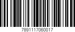 Código de barras (EAN, GTIN, SKU, ISBN): '7891117060017'