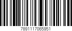 Código de barras (EAN, GTIN, SKU, ISBN): '7891117065951'