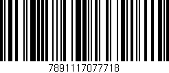 Código de barras (EAN, GTIN, SKU, ISBN): '7891117077718'
