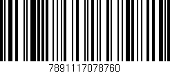 Código de barras (EAN, GTIN, SKU, ISBN): '7891117078760'