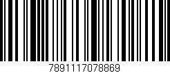 Código de barras (EAN, GTIN, SKU, ISBN): '7891117078869'