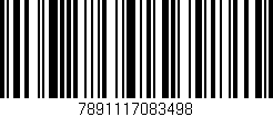 Código de barras (EAN, GTIN, SKU, ISBN): '7891117083498'
